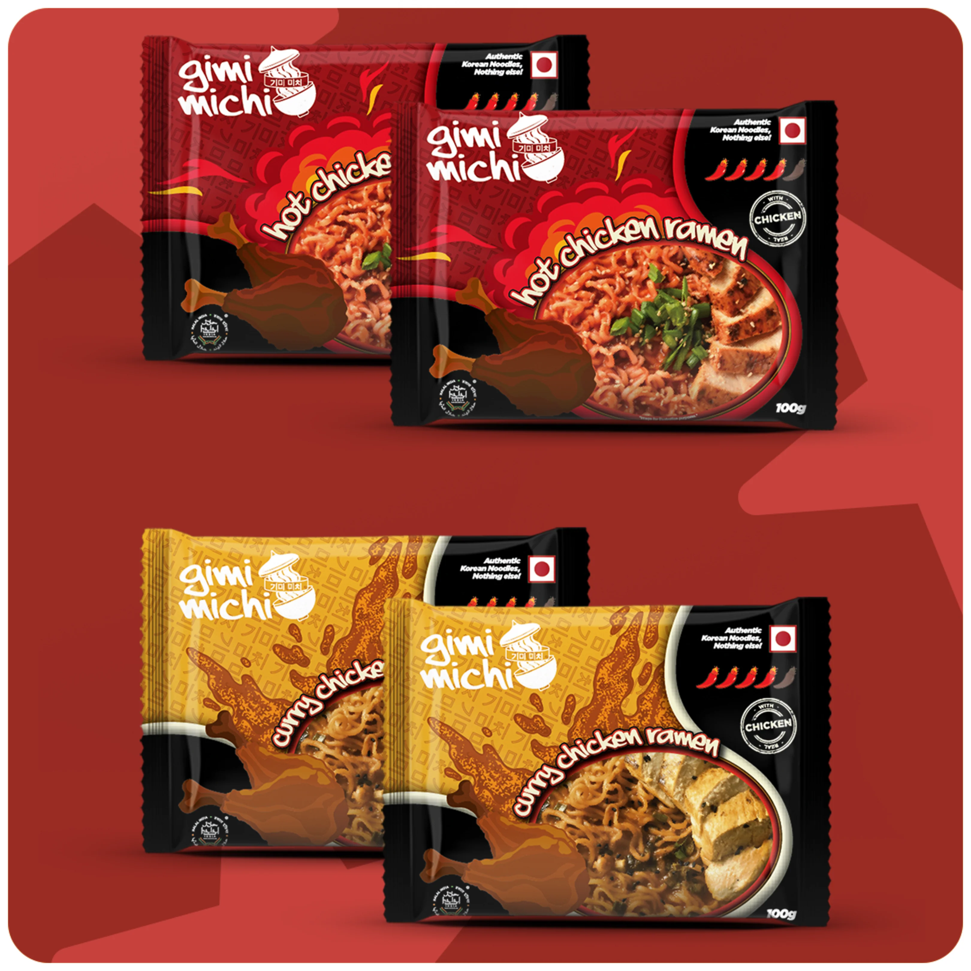 Gimi Michi Hot Kimchi Ramen